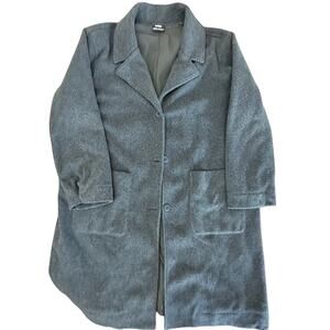 REI Co-op Women’s XL Charcoal Grey Fleece-Lined Button-Up Coat - Winter Jacket